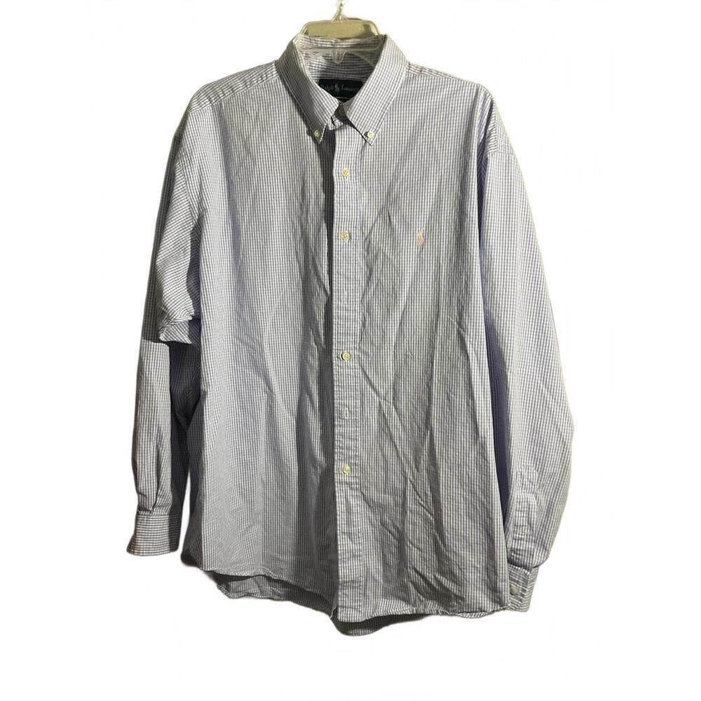 Ralph Lauren Blake Gingham Button-Up Shirt - Size XL